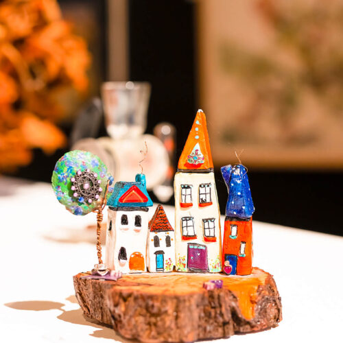 Sculpture of a tiny village