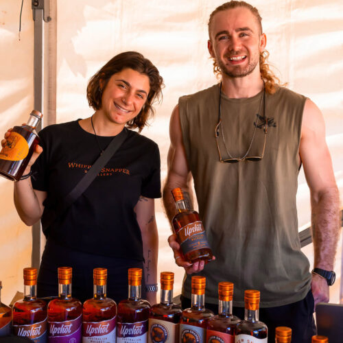 Patrons visiting a stall at the Darlington Arts Festival